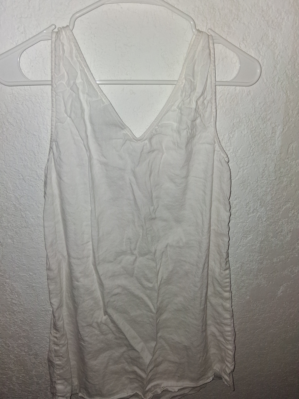 Alex Marie White V-Neck Linen Camisole